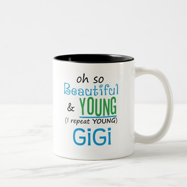 Härliga och unga GiGi Två-Tonad Mugg (Höger)
