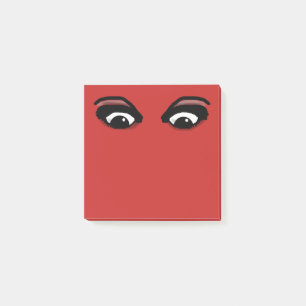 HÄRLIGA ÖGON SOM HÅLLER ÖGONEN PÅ DIG ATT SKR POST-IT BLOCK