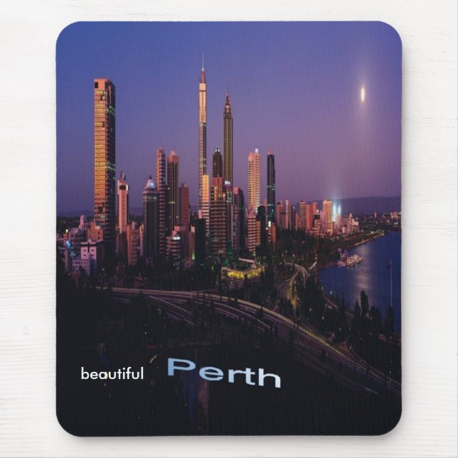 Härliga Perth, Australien, mousepad. Musmatta (Framsidan)