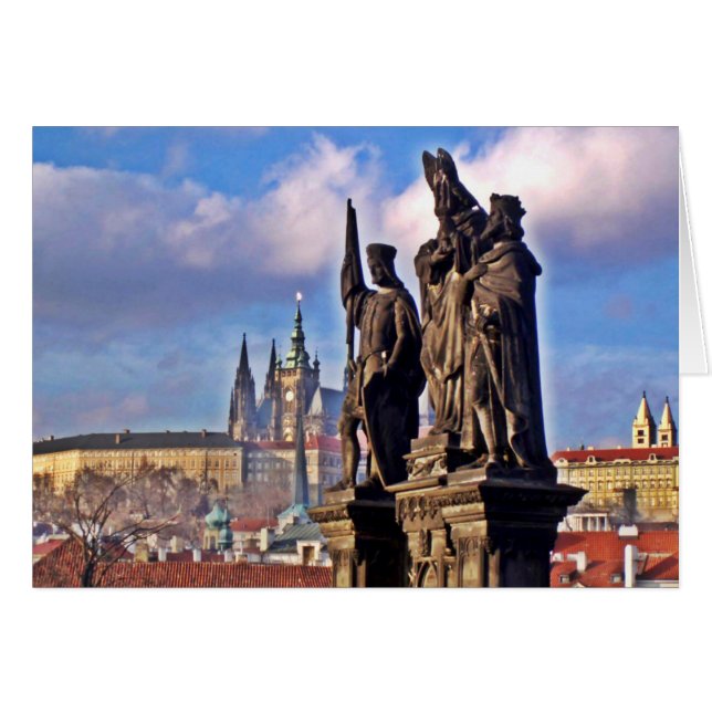 Härliga Prague Hälsningskort (Framsidan Horizontal)