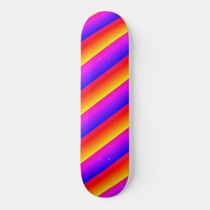 Härliga regnbågefärger mini skateboard bräda 18,5 cm