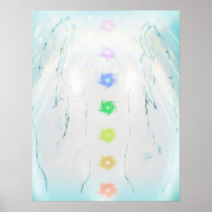 Härliga Reiki som läker design Poster