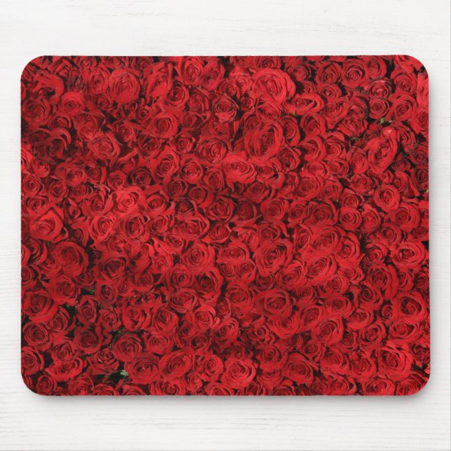 Härliga röd ros Mousepad Musmatta (Framsidan)