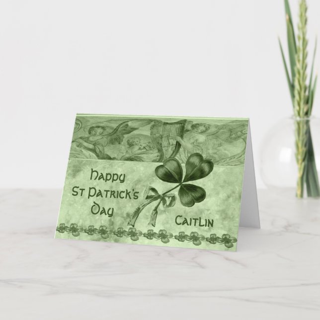 Härliga Shamrocks Kort (Framsida)