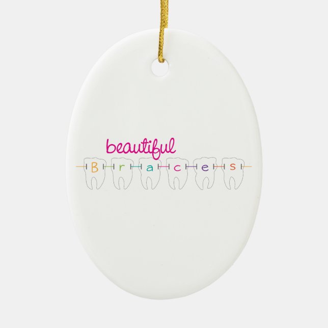 Härliga stag julgransprydnad keramik (Framsidan)