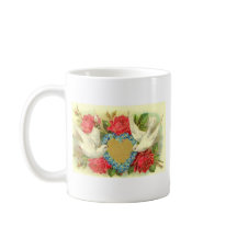 Härliga vintagevalentinduvor & ro