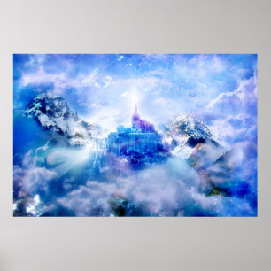 Härlighet av den nya Jerusalem Poster