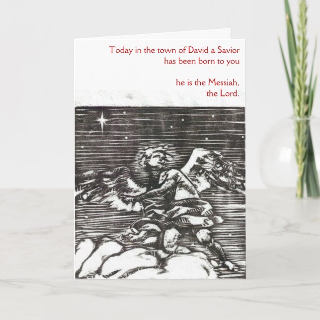 "Härlighet till gud" julkort Helgkort (Framsida)