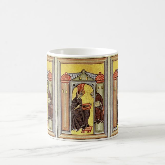 härlighet till hildegarden av bingenen kaffemugg (Center)