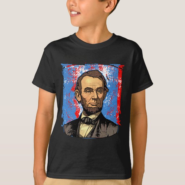 Härligt Abraham Lincoln porträtt Tee Shirt (Framsida)
