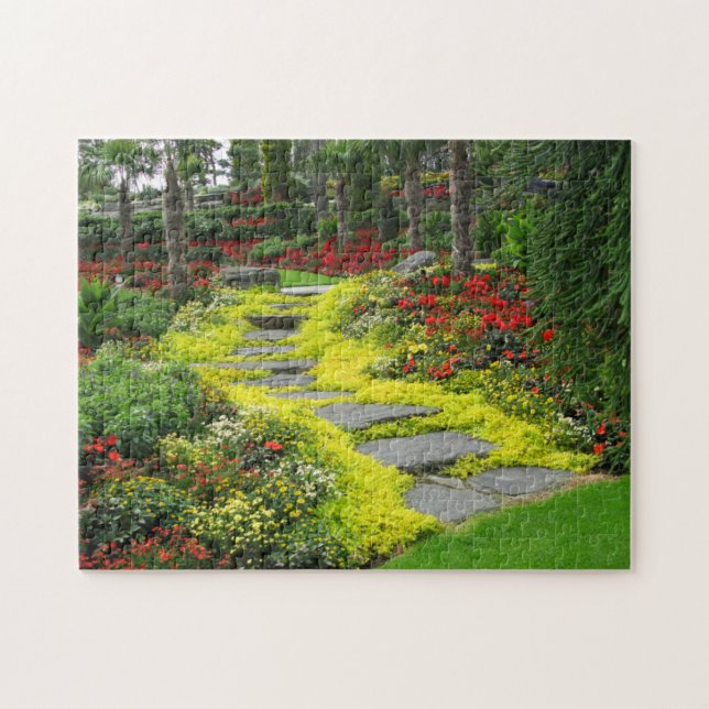 Härligt botaniskt parkerar fotoet pussel (Horisontell)