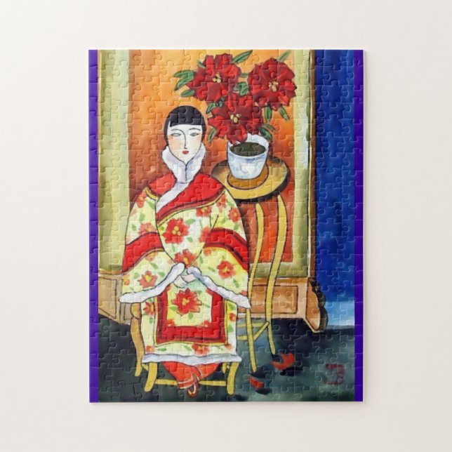 Härligt dekorativt orientaliskt konstpussel pussel (Vertikal)