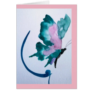 härligt fjärilskort hälsningskort