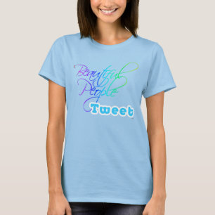 Härligt folk Tweet - mörka färgT-tröja T-shirt