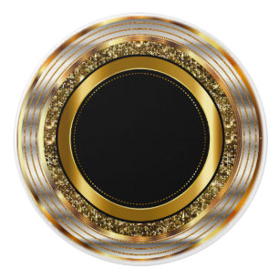 Härligt guld och svart knopp