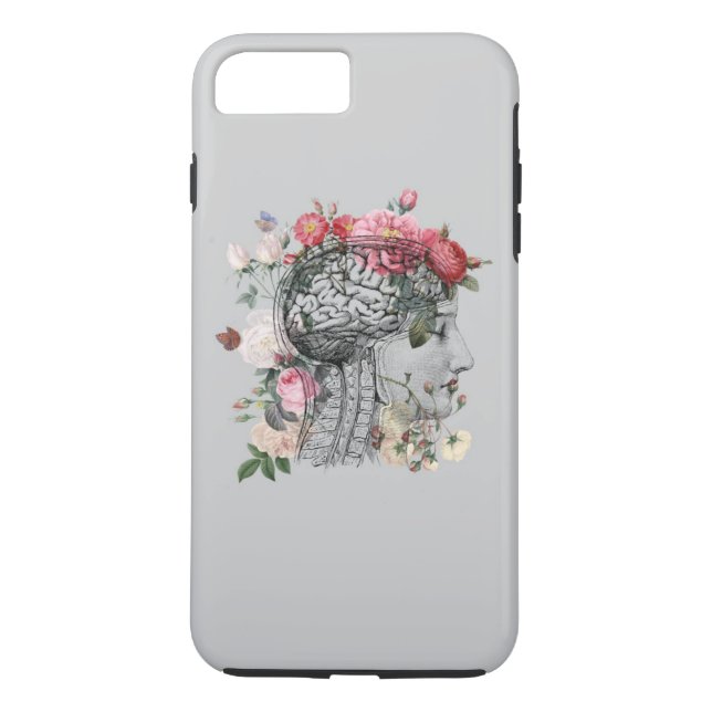 Härligt hjärntelefonfodral - Anatomical hjärna Case-Mate iPhone Skal (Baksida)