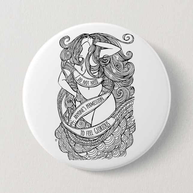 Härligt klämma fast knapp (Framsida)