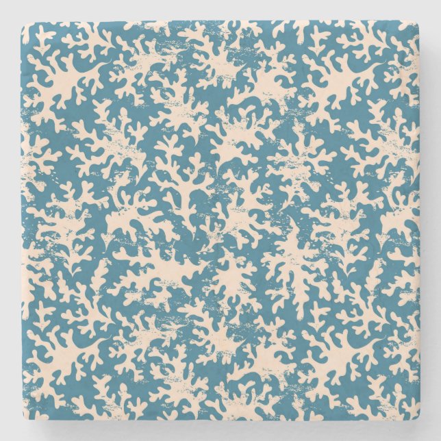 Härligt korallmönster stenunderlägg (Framsidan)