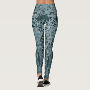 Härligt krickasilver, art nouveaumönster, leggings