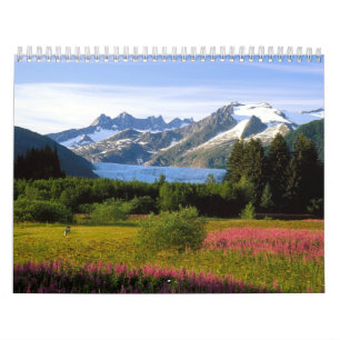 Härligt landskap av världen kalender