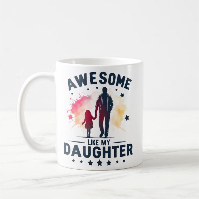 härligt Liksom Min Dotter Kaffemugg (Vänster)