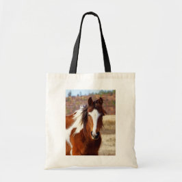 Härligt måla hästtote bags tygkasse