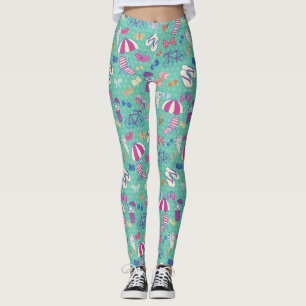 Härligt mönster med sommarinslag leggings