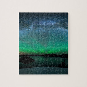 Härligt norrsken/nordligt ljus pussel