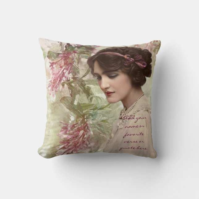 Härligt porträtt för aktris för kudde (Framsida)