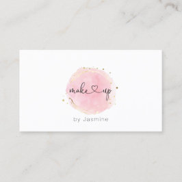 Härligt rosa smink för ★ visitkort