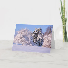 Härligt snöplatsfoto kort
