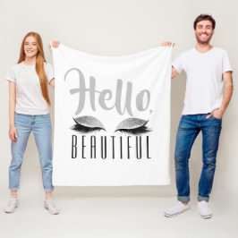 Härligt svartvitt för ögonfransMakeuphejer Fleecefilt