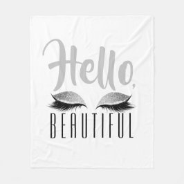 Härligt svartvitt för ögonfransMakeuphejer Fleecefilt