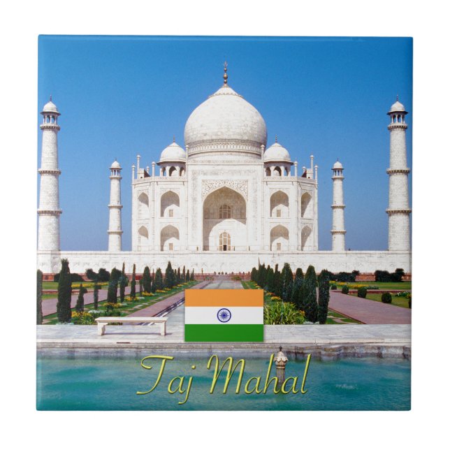 Härligt Taj-Mahal Indien Pro foto Kakelplatta (Framsidan)