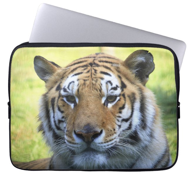 Härligt tigerporträtt laptop fodral (Framsidan)