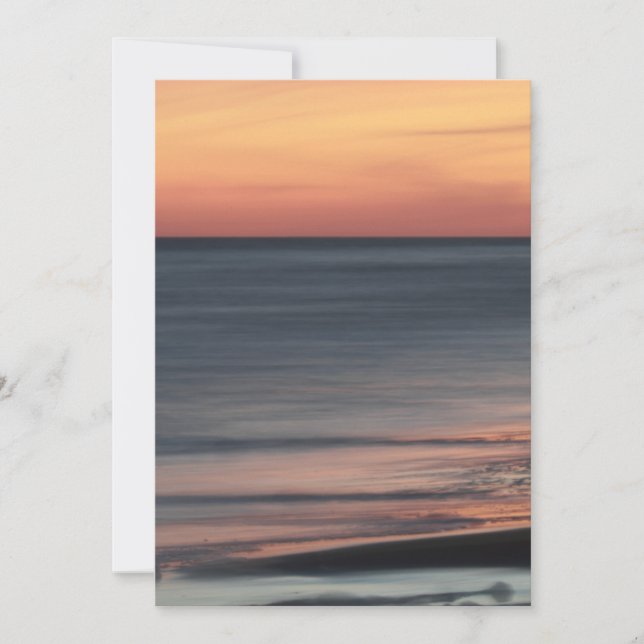 Härligt tomt sjösidasolnedgångfirande inbjudningar (Framsida)