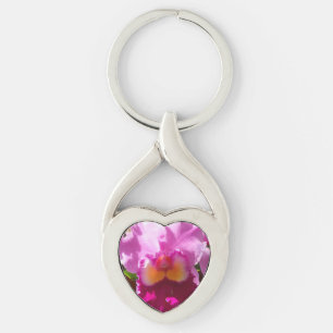 Harlinde Twisted Heart Silverfärgad Nyckelring
