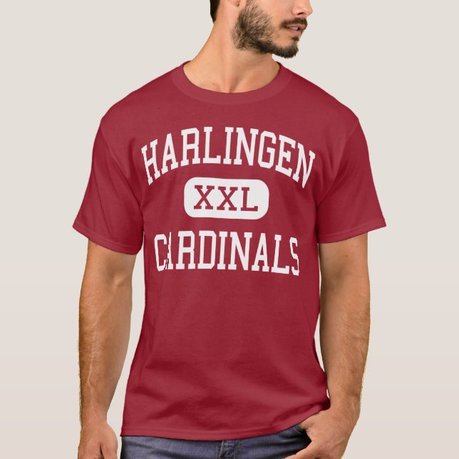 Harlingen - kardinaler - kick - Harlingen Texas T Shirt (Framsida)