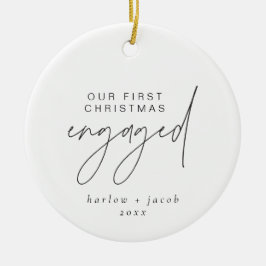 HARLO Modern Minimal 1:a julen Engagerad Högtid Julgransprydnad Keramik