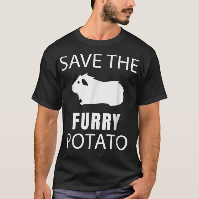 Hårlös guineansk    grisSpara Håriget potatis  T Shirt (Framsida)