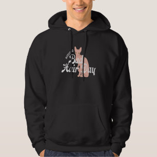 Hårlös Sphynx Katt Feline Skallig Aldrig En Dålig Hoodie