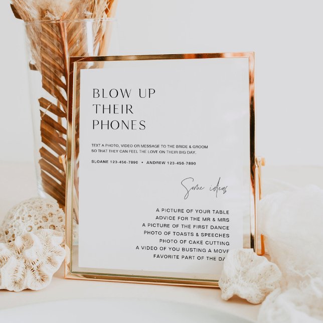 HARLOW blåser upp deras Telefoner Bröllop-tecken Poster (Skapare uppladdad)