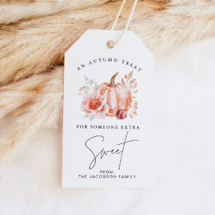 HARLOW Blommig Pumpa Höstpresent Thanksgiving Presentetikett
