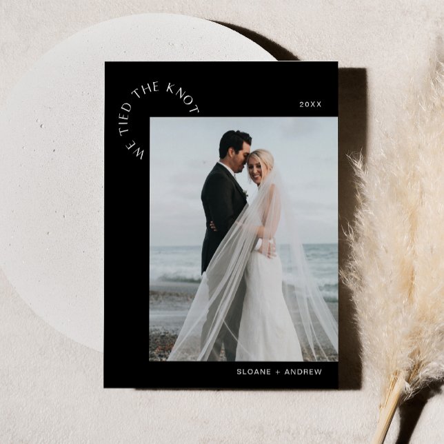 HARLOW Bröllop Elopement Vi binder samman knänan - Inbjudningar (Skapare uppladdad)