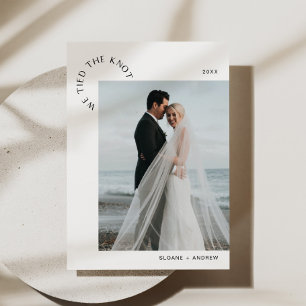 HARLOW Bröllop Elopement vi har bundit Knot-meddel Inbjudningar