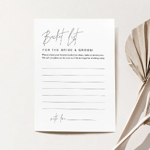 HARLOW Bucket List-Möhippa Card Inbjudningar
