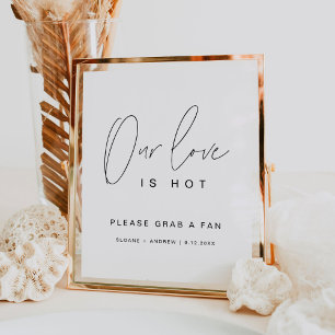 HARLOW Kärlek är Hett Bröllop Fläkt Poster