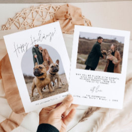 HARLOW Modern Howlidays-Hund-julkort Inbjudningar