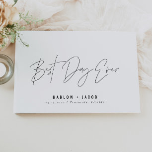 HARLOW Modern Minimalist Bästa Dagen någonsin Bröl Gästböcker