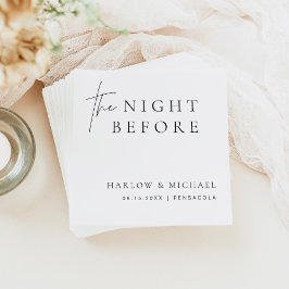 HARLOW Modern Natten före repetitionsmiddagen Pappersservett